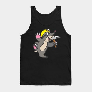 Mole Gardener Animal Funny Garden Gift Cool Tank Top